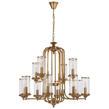 Esra Brass Iron 12 Light Pendant